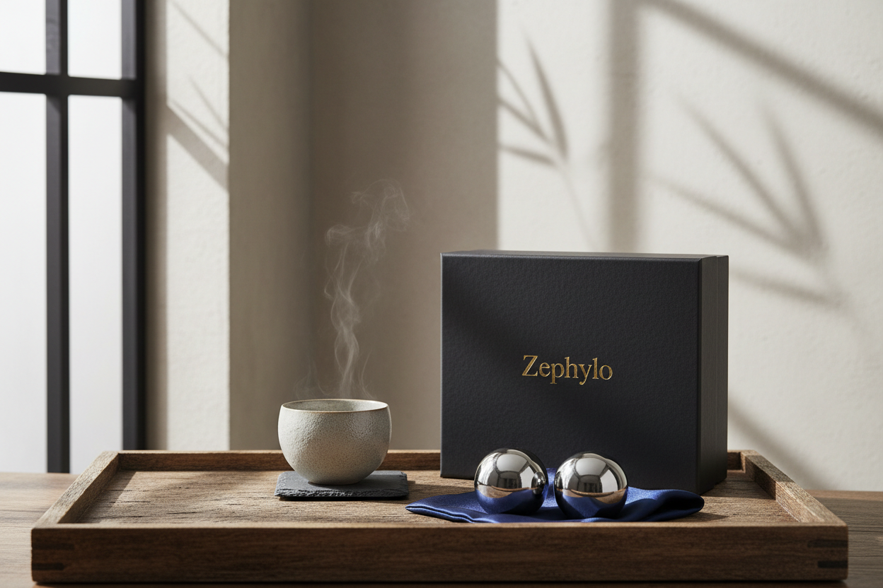 Zephylo Baoding Balls — Traditional Chrome Meditation Balls